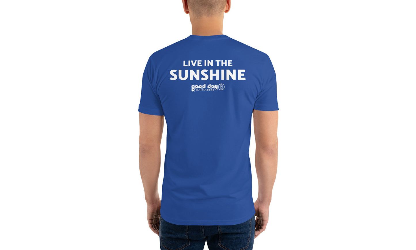 Good Day Sunglasses Live in the Sunshine Tee--back view